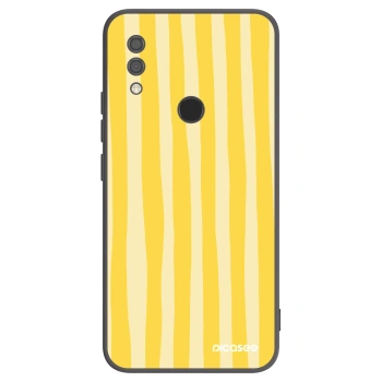 Picasee silikonový černý obal pro Xiaomi Redmi 7 - Lines lemon