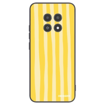 Picasee silikonový černý obal pro Realme 12X - Lines lemon