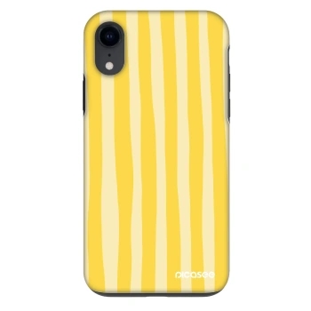 Obal pro Apple iPhone XR - Lines lemon