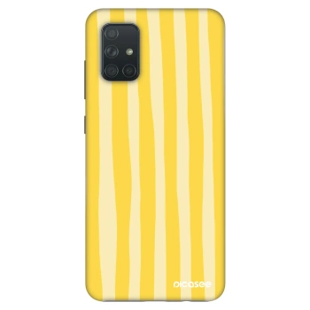 Obal pro Samsung Galaxy A71 A715F - Lines lemon