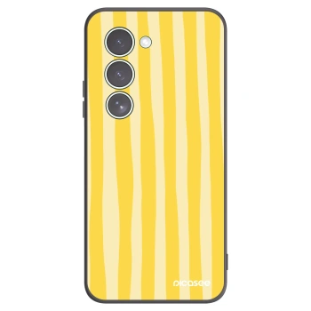 Picasee silikonový černý obal pro Xiaomi Redmi 15 5G - Lines lemon