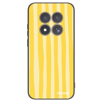 Picasee silikonový černý obal pro Xiaomi Redmi Note 15 Pro 4G - Lines lemon