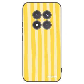 Picasee silikonový černý obal pro Xiaomi Redmi Note 15 Pro+ - Lines lemon