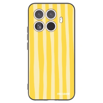 Picasee silikonový černý obal pro Xiaomi 15T Pro - Lines lemon