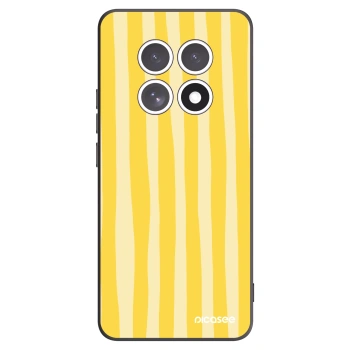 Picasee silikonový černý obal pro Xiaomi Redmi Note 15 4G - Lines lemon