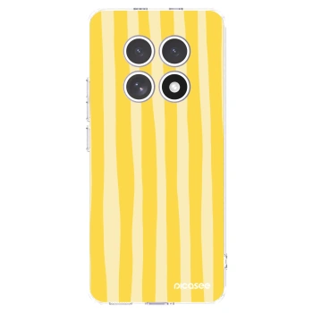 Picasee silikonový průhledný obal pro Xiaomi Redmi Note 15 4G - Lines lemon