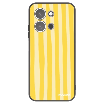 Picasee silikonový černý obal pro Xiaomi Redmi 15C 5G - Lines lemon
