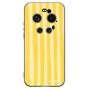 Picasee silikonový černý obal pro Xiaomi 17 Ultra - Lines lemon