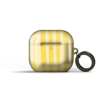 Obal pro Apple AirPods 4 - Lines lemon