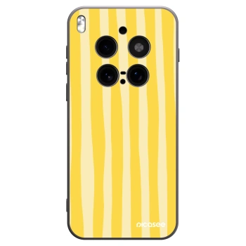 Picasee silikonový černý obal pro Vivo X300 Pro - Lines lemon