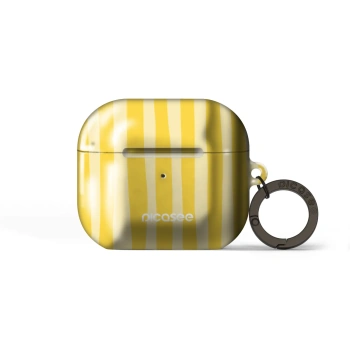 Obal pro Apple AirPods 3 - Lines lemon