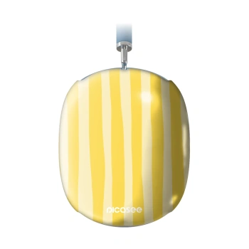 Obal pro Apple AirPods Max - Lines lemon