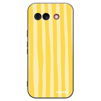Picasee silikonový černý obal pro Google Pixel 10a - Lines lemon