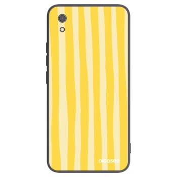 Picasee silikonový černý obal pro Xiaomi Redmi 7A - Lines lemon