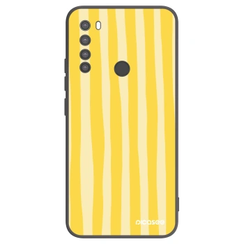 Picasee silikonový černý obal pro Xiaomi Redmi Note 8 - Lines lemon