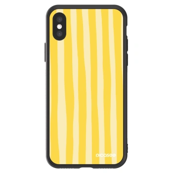 Picasee ULTIMATE CASE pro Apple iPhone X/XS - Lines lemon