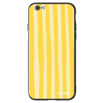 Obal pro Apple iPhone 6/6S - Lines lemon