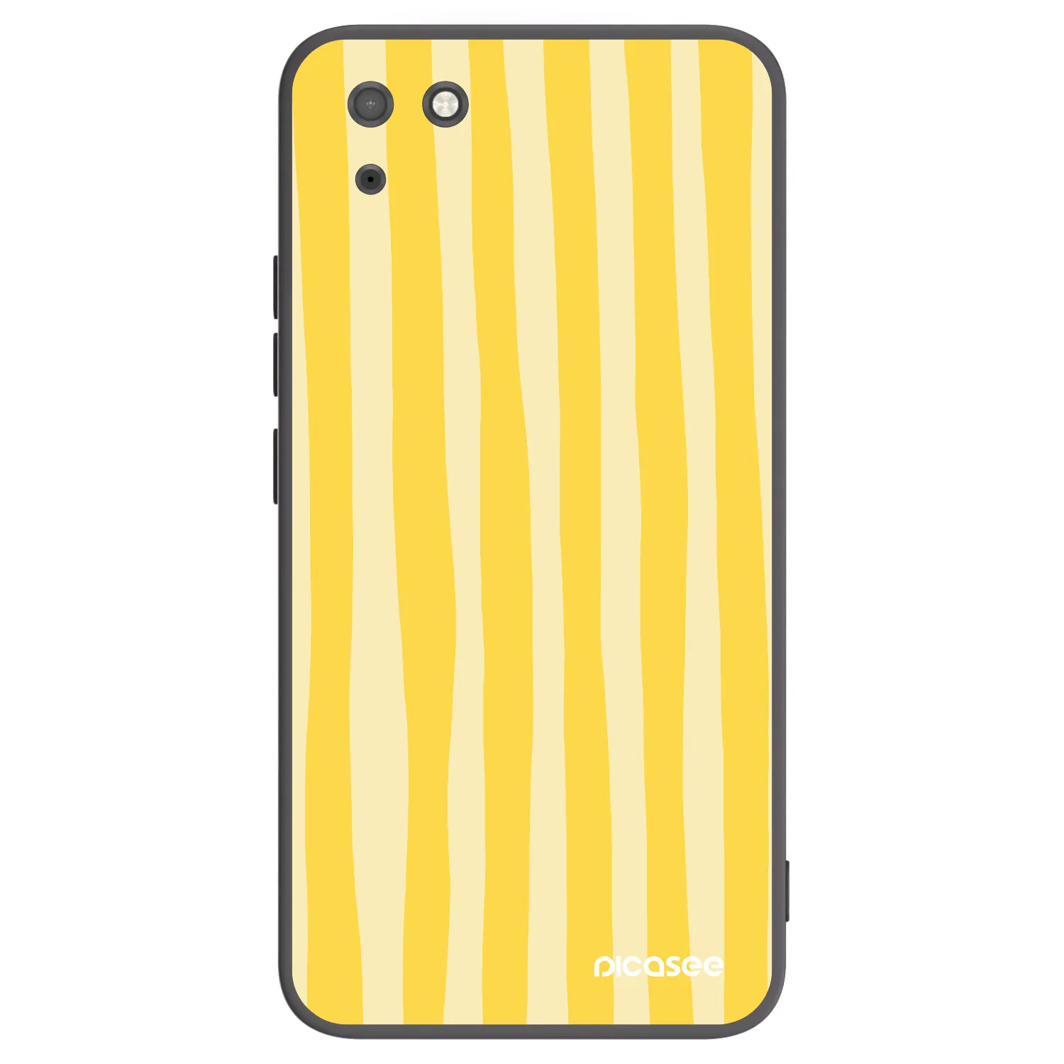 Picasee silikonový černý obal pro Huawei Y5P - Lines lemon