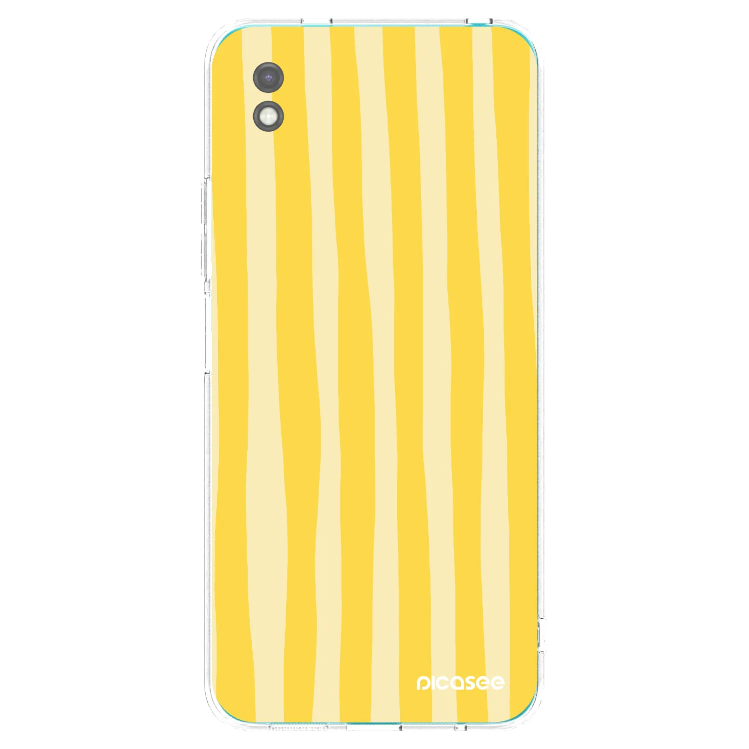 Picasee silikonový černý obal pro Xiaomi Redmi 9A - Lines lemon