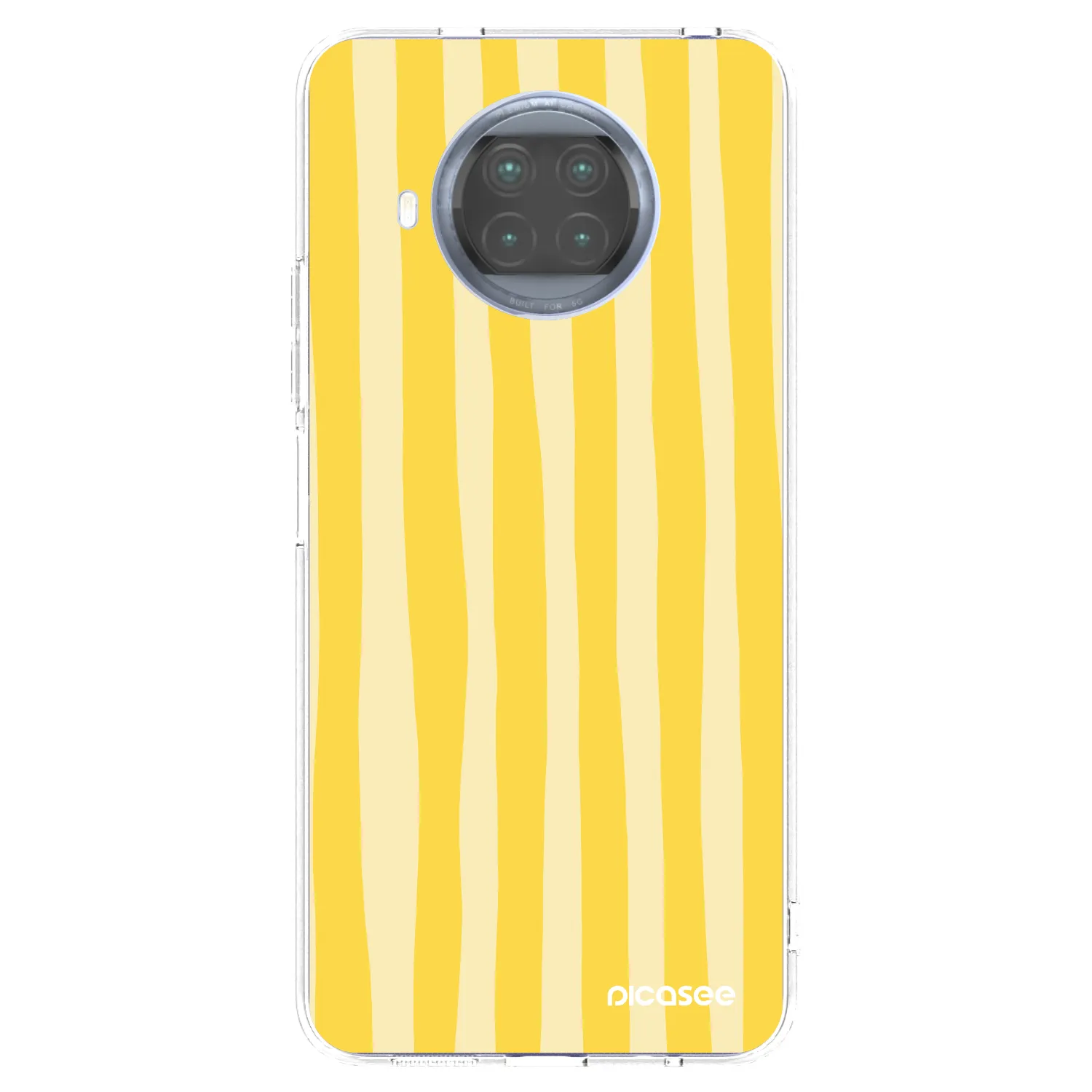 Picasee silikonový průhledný obal pro Xiaomi Mi 10T Lite - Lines lemon
