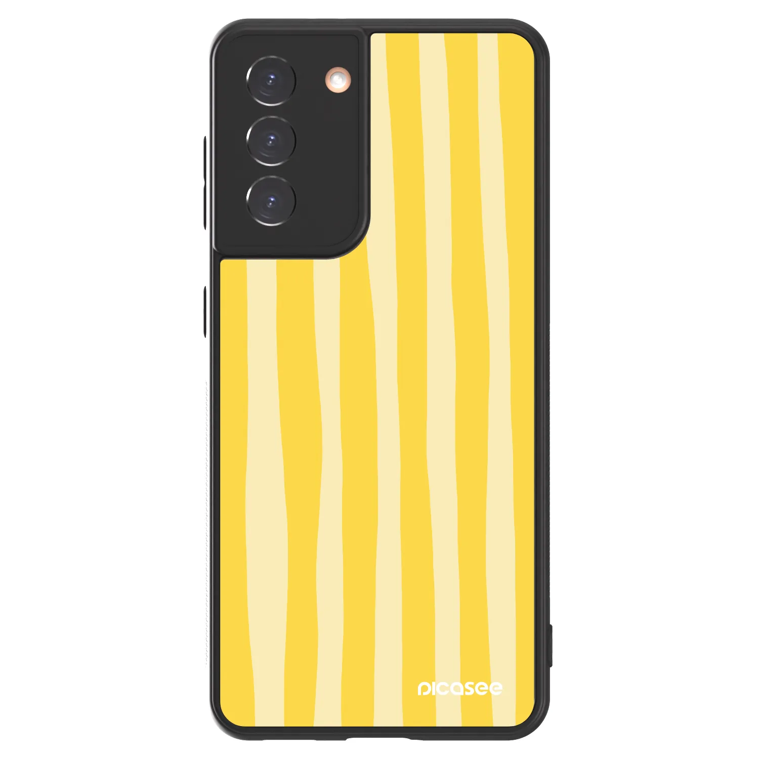 Picasee ULTIMATE CASE pro Samsung Galaxy S21 5G G991B - Lines lemon