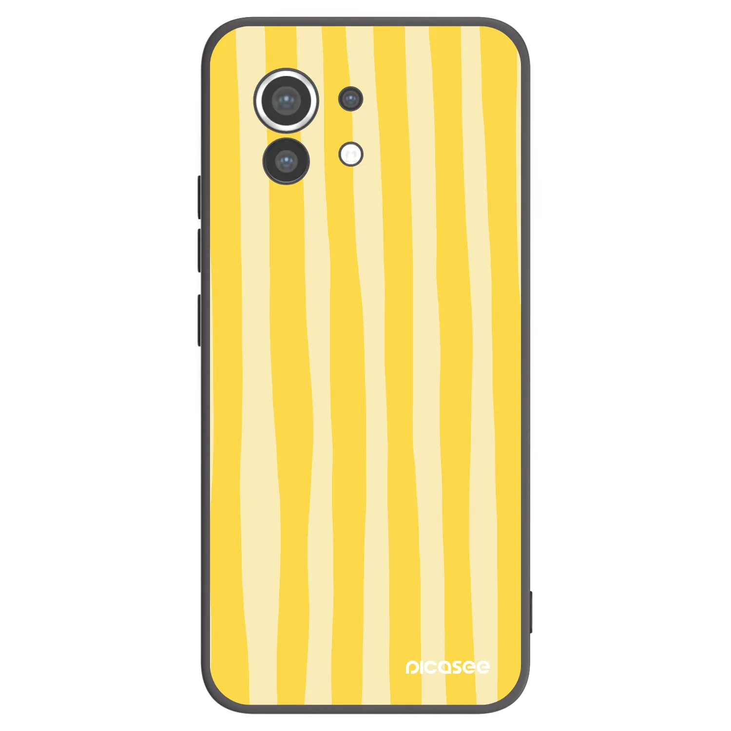 Picasee silikonový černý obal pro Xiaomi Mi 11 - Lines lemon