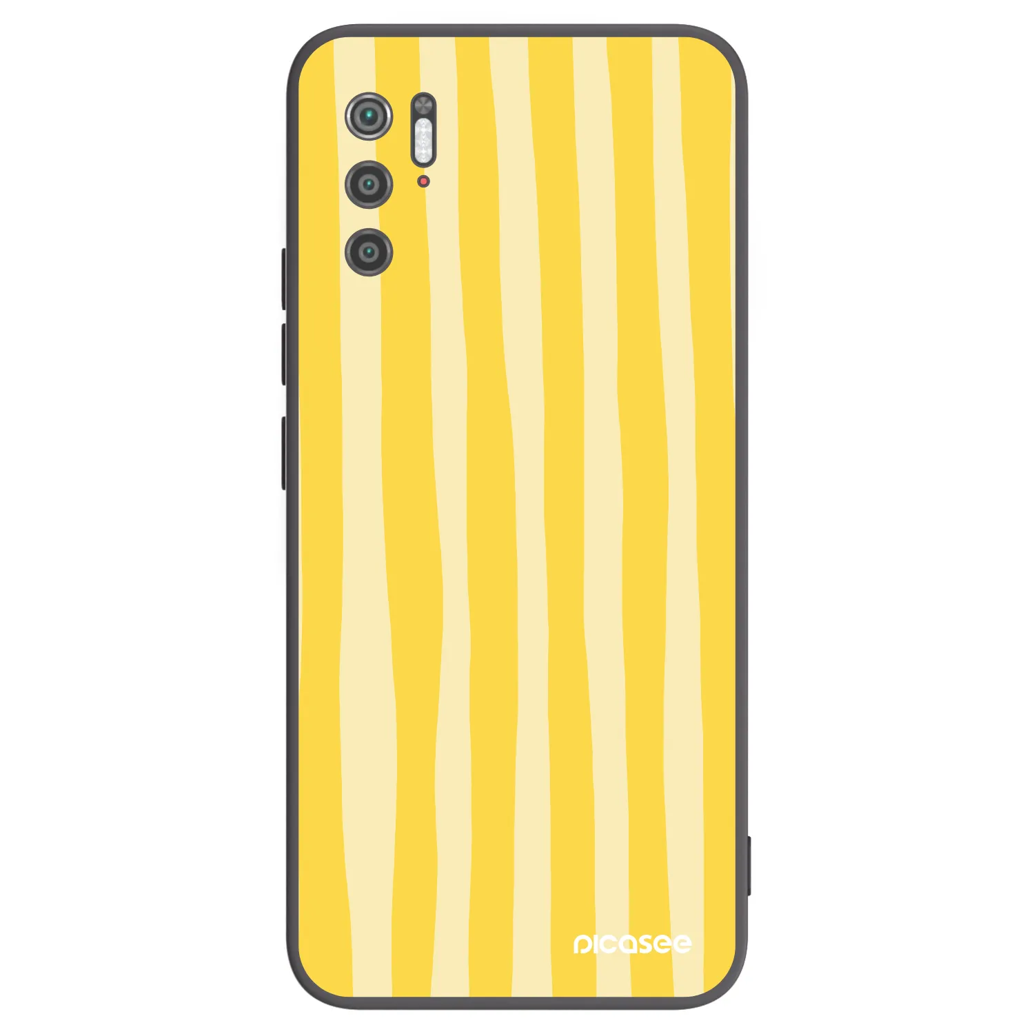 Picasee silikonový černý obal pro Xiaomi Poco M3 Pro 5G - Lines lemon