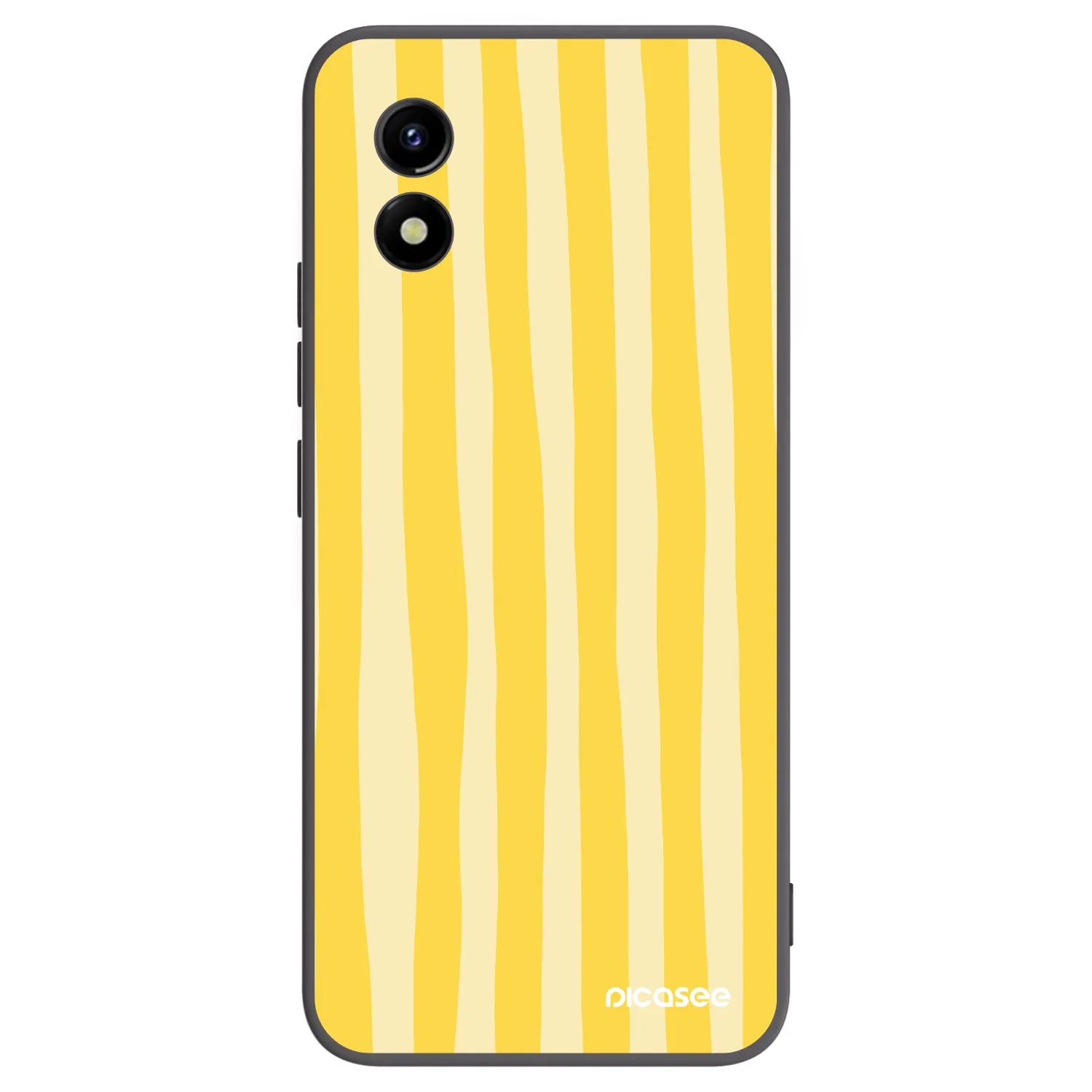 Picasee silikonový černý obal pro Vivo Y01 - Lines lemon