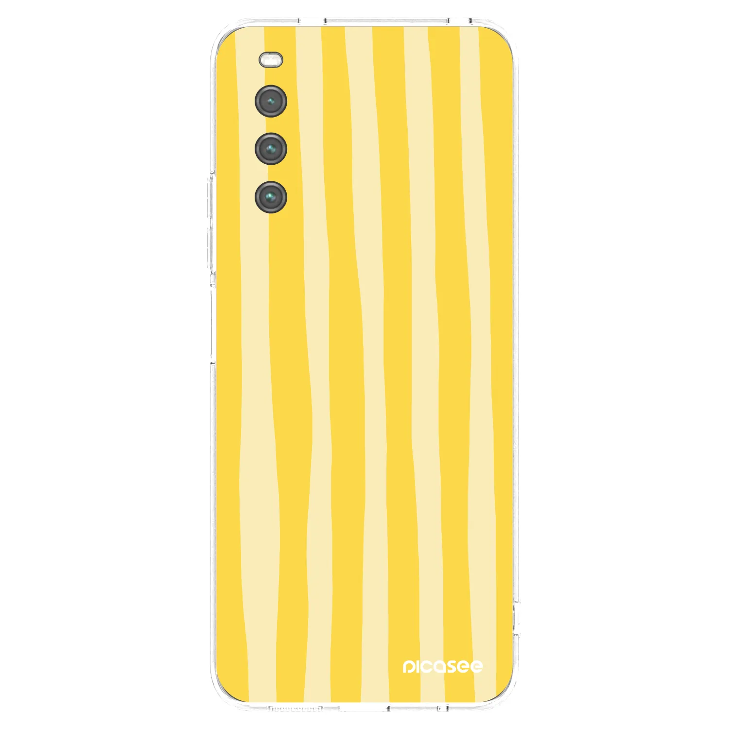 Picasee silikonový průhledný obal pro Sony Xperia 10 IV 5G - Lines lemon