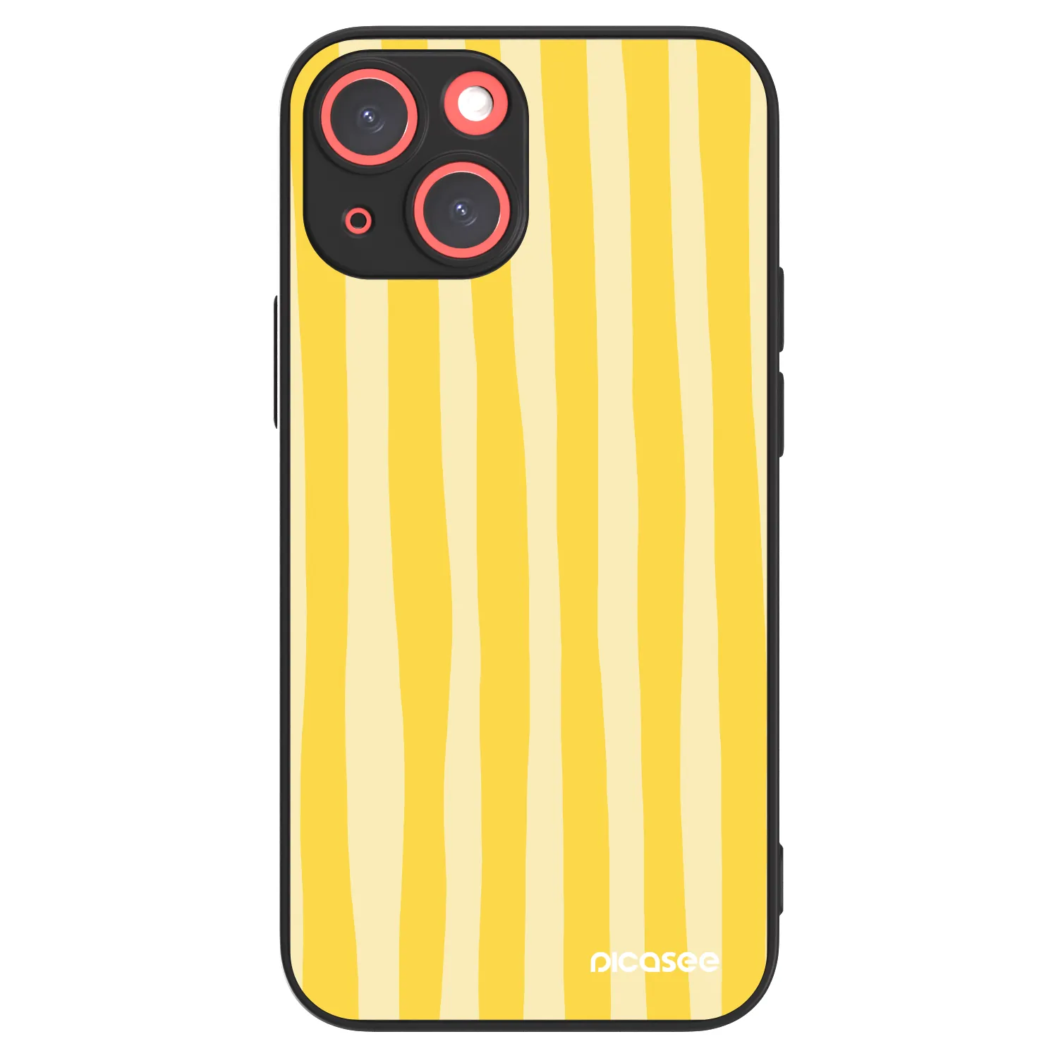 Picasee ULTIMATE CASE MagSafe pro Apple iPhone 13 mini - Lines lemon