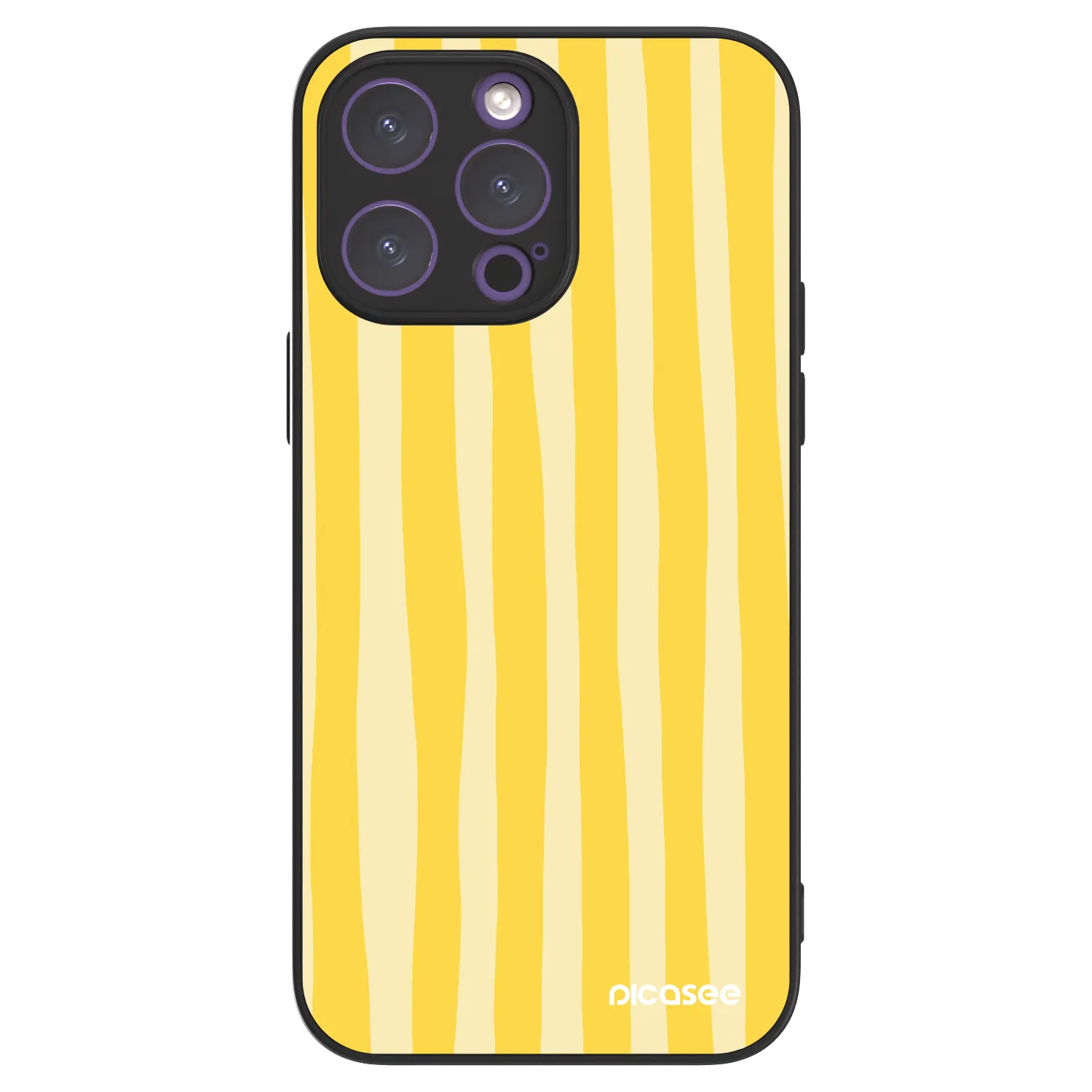 Picasee ULTIMATE CASE MagSafe pro Apple iPhone 14 Pro Max - Lines lemon