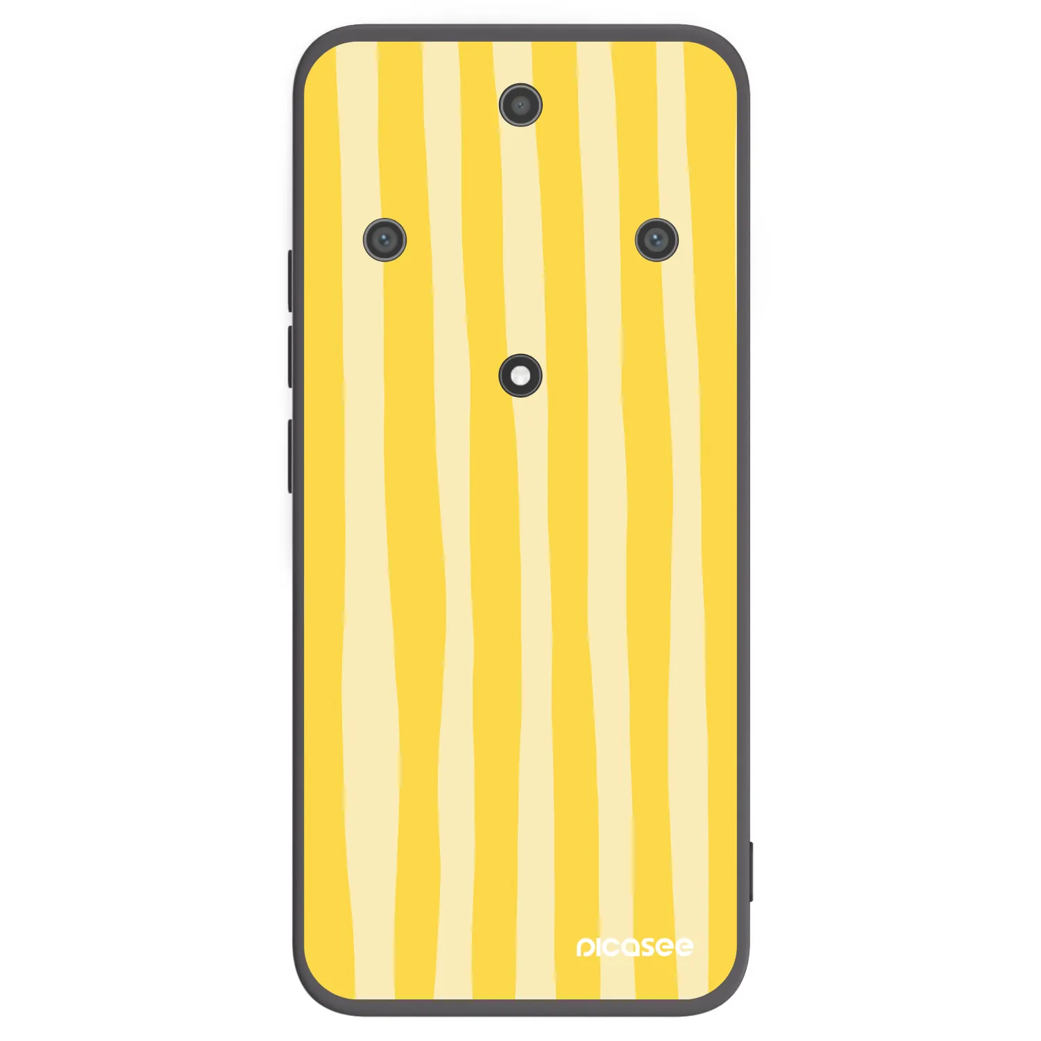 Picasee silikonový černý obal pro Honor Magic5 Lite 5G - Lines lemon
