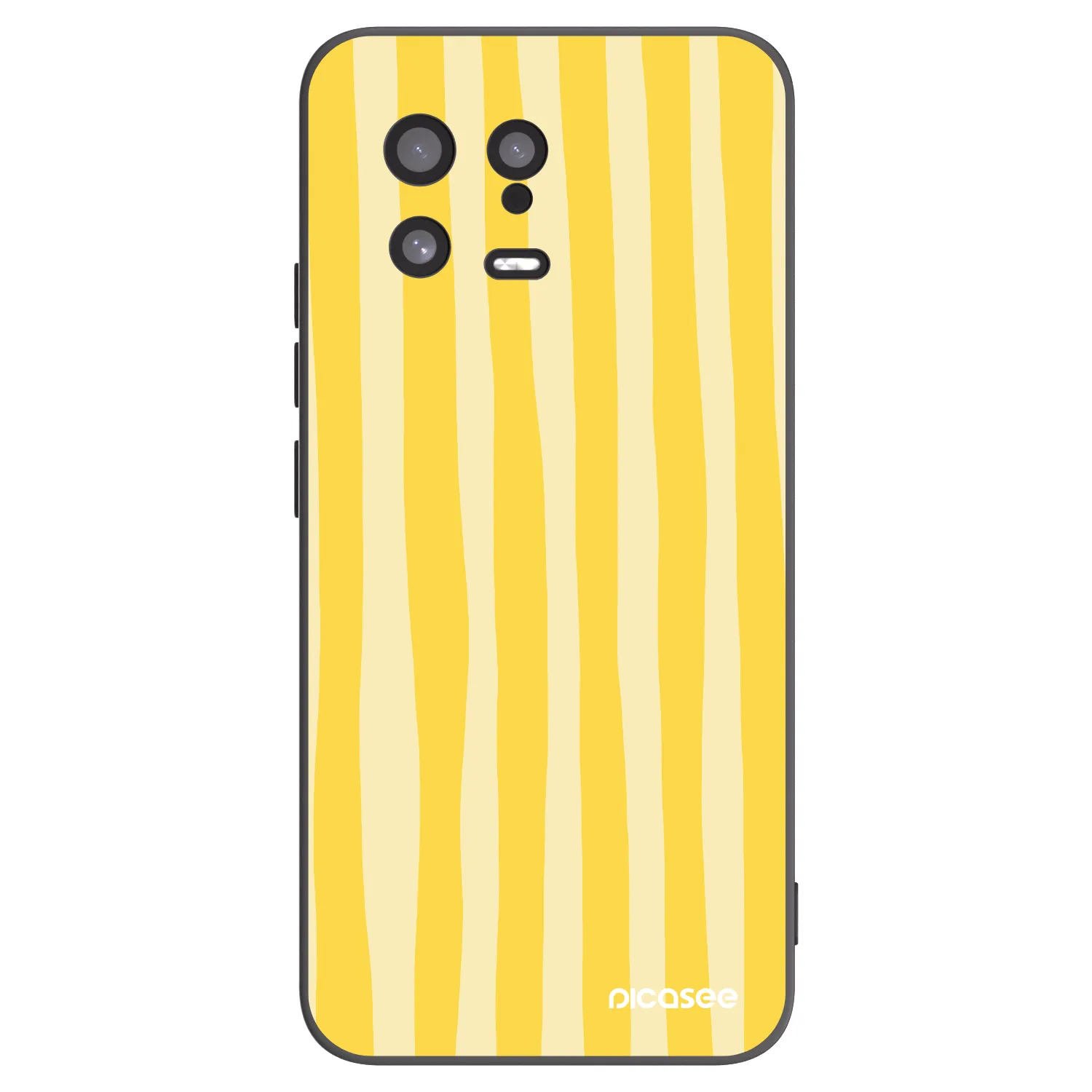 Picasee silikonový černý obal pro Xiaomi 13 - Lines lemon
