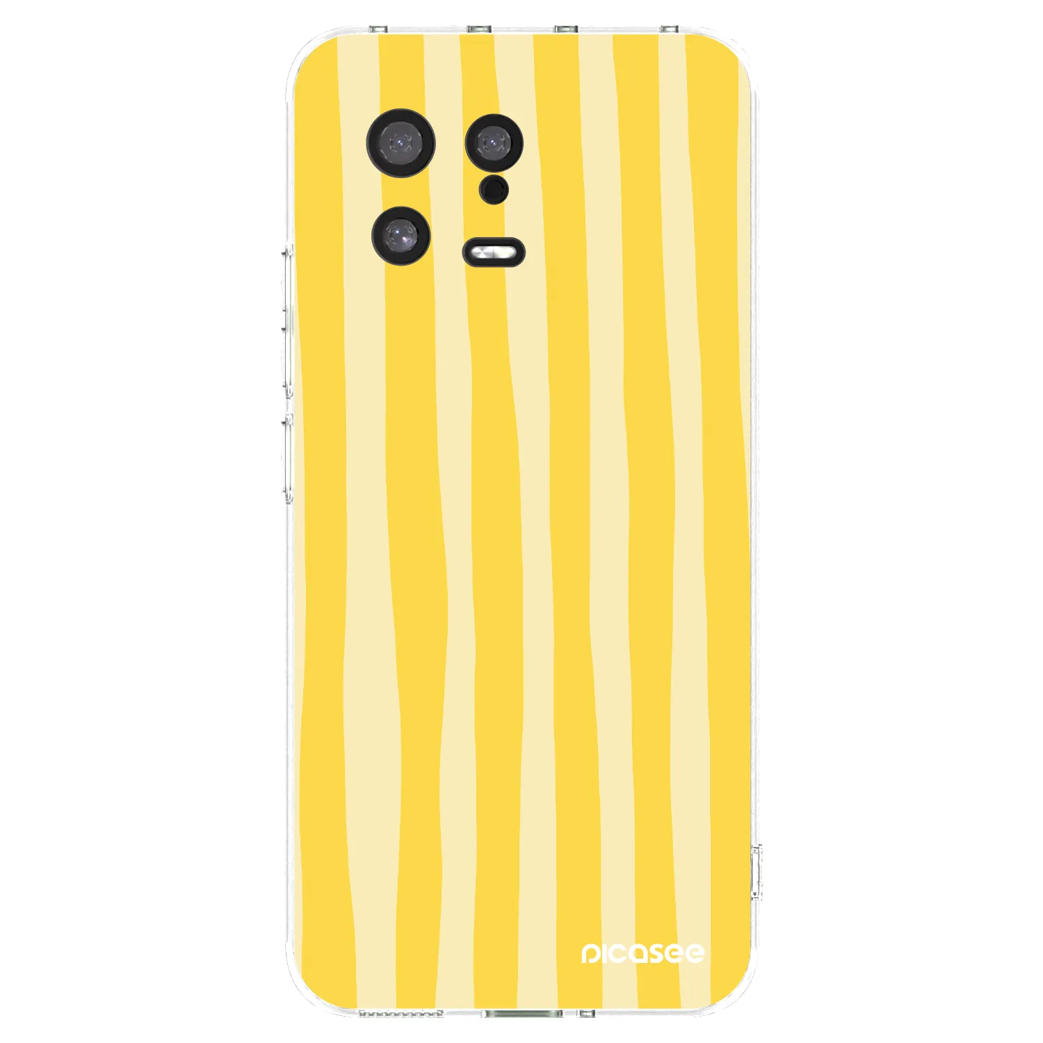 Picasee silikonový průhledný obal pro Xiaomi 13 - Lines lemon