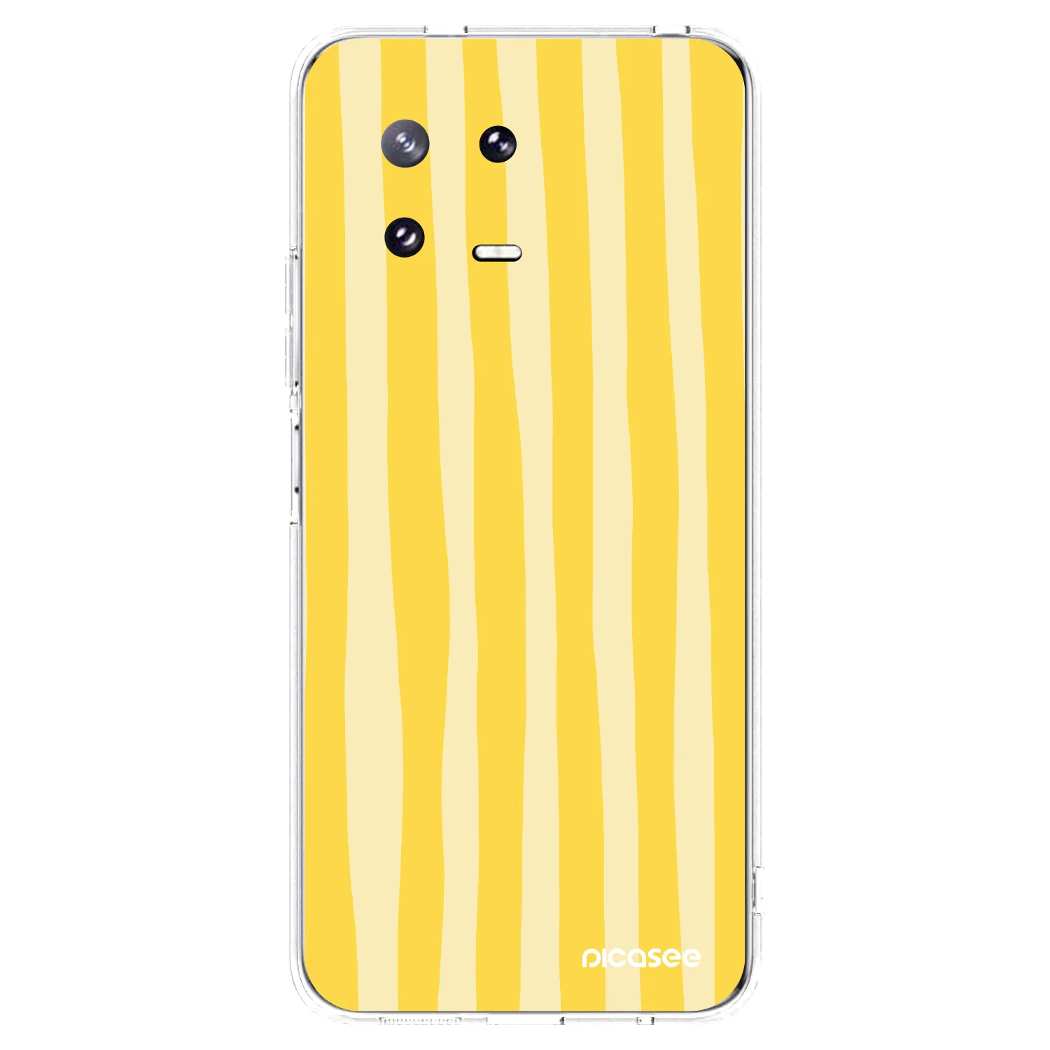 Picasee silikonový průhledný obal pro Xiaomi 13 Pro - Lines lemon