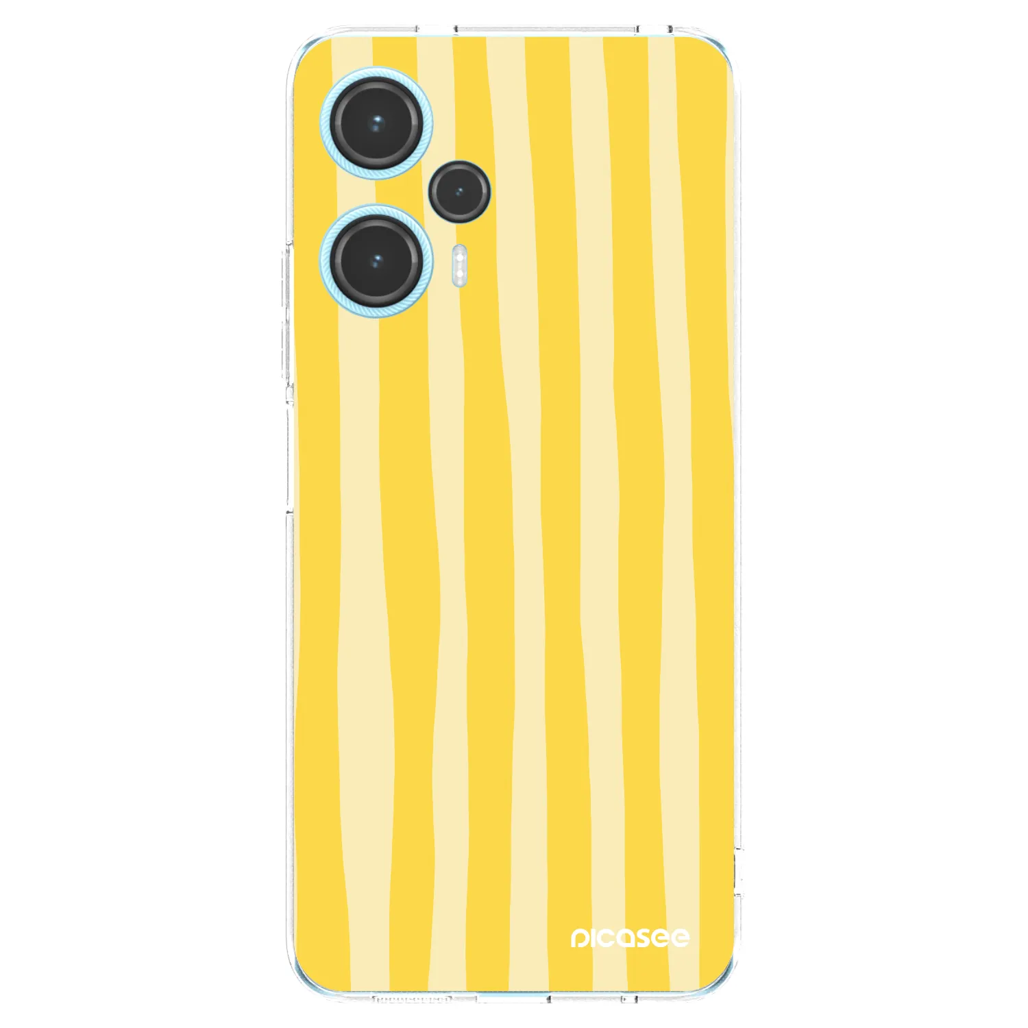 Picasee silikonový průhledný obal pro Xiaomi Poco F5 - Lines lemon