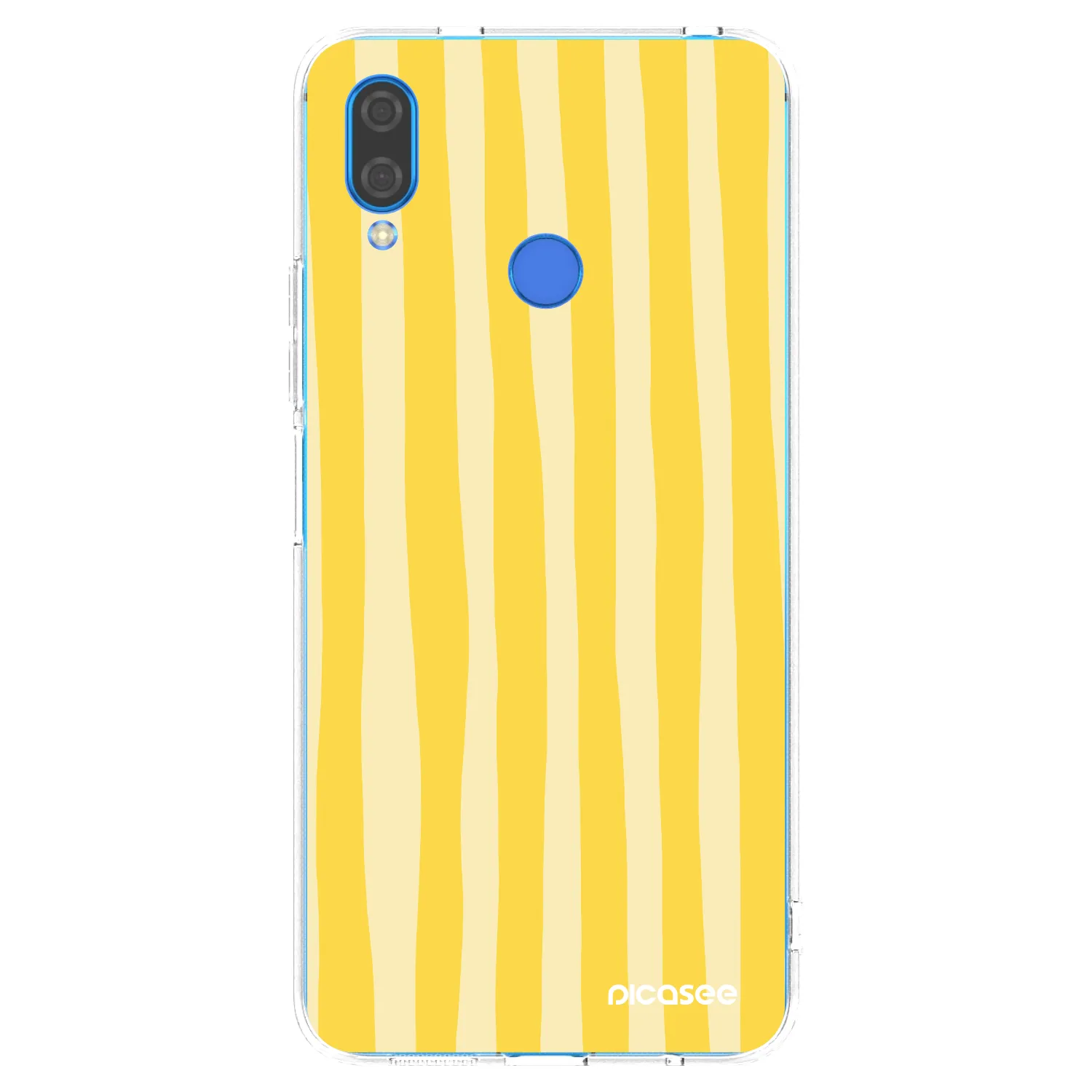 Picasee silikonový průhledný obal pro Huawei Nova 3i - Lines lemon