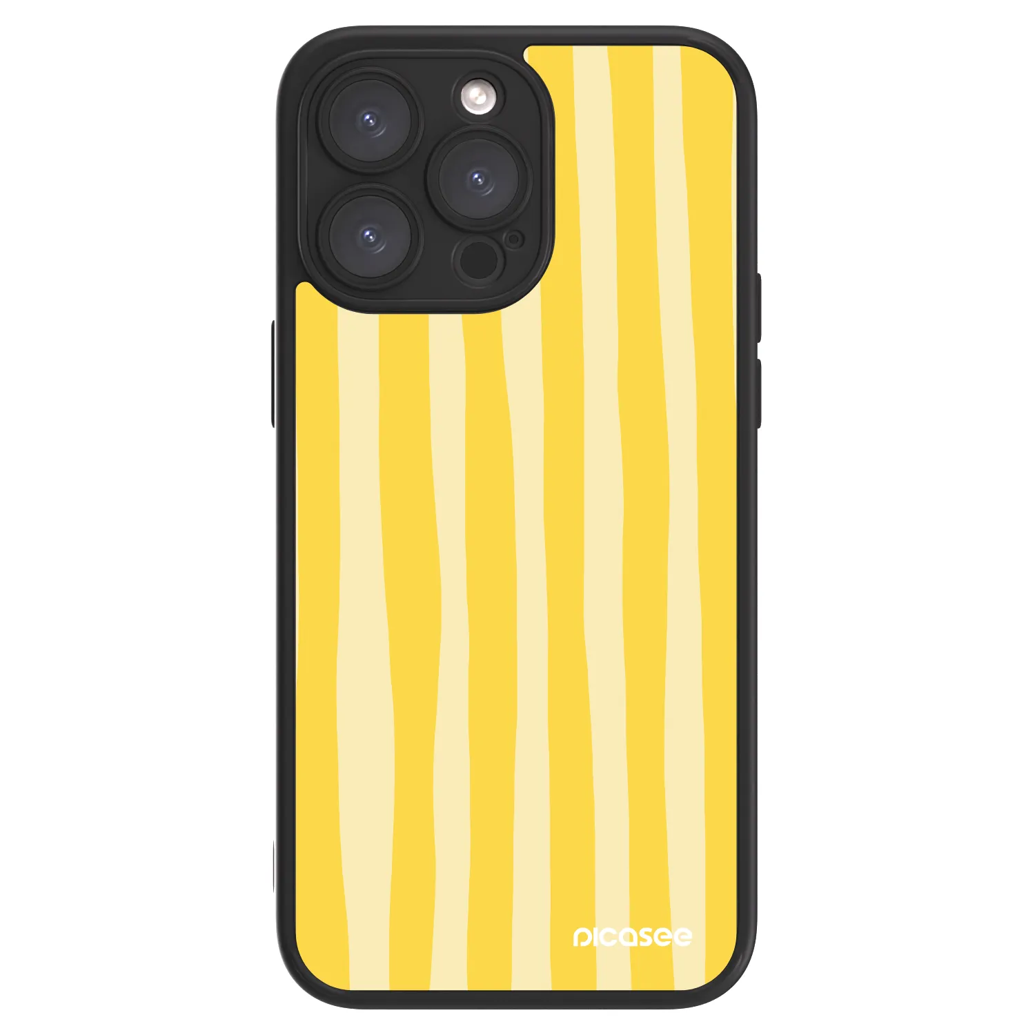 Picasee ULTIMATE CASE MagSafe pro Apple iPhone 15 Pro Max - Lines lemon
