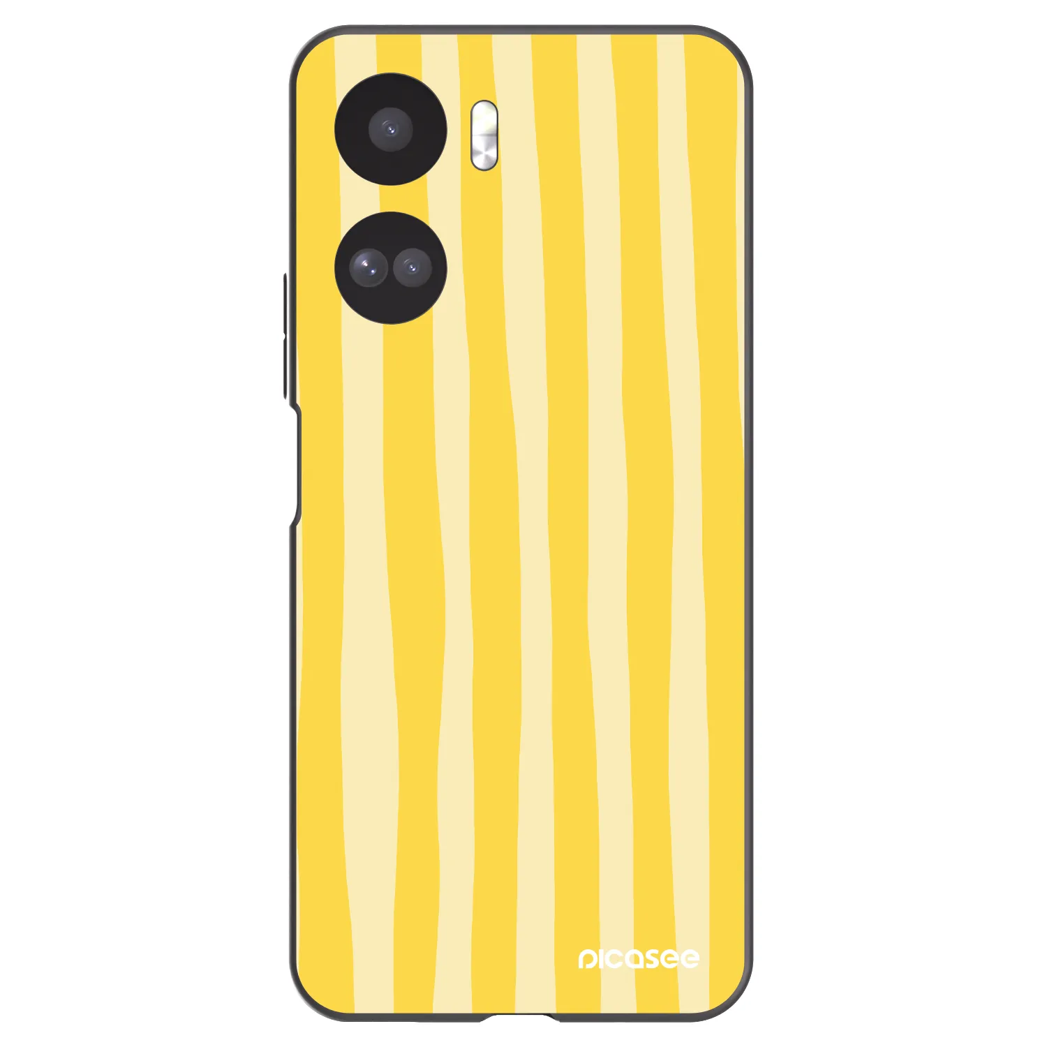 Picasee silikonový černý obal pro Honor 90 Lite 5G - Lines lemon
