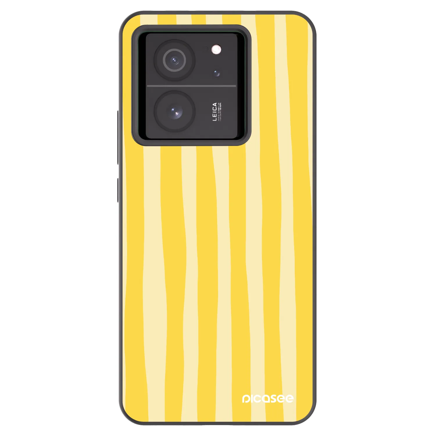 Picasee silikonový černý obal pro Xiaomi 13T - Lines lemon