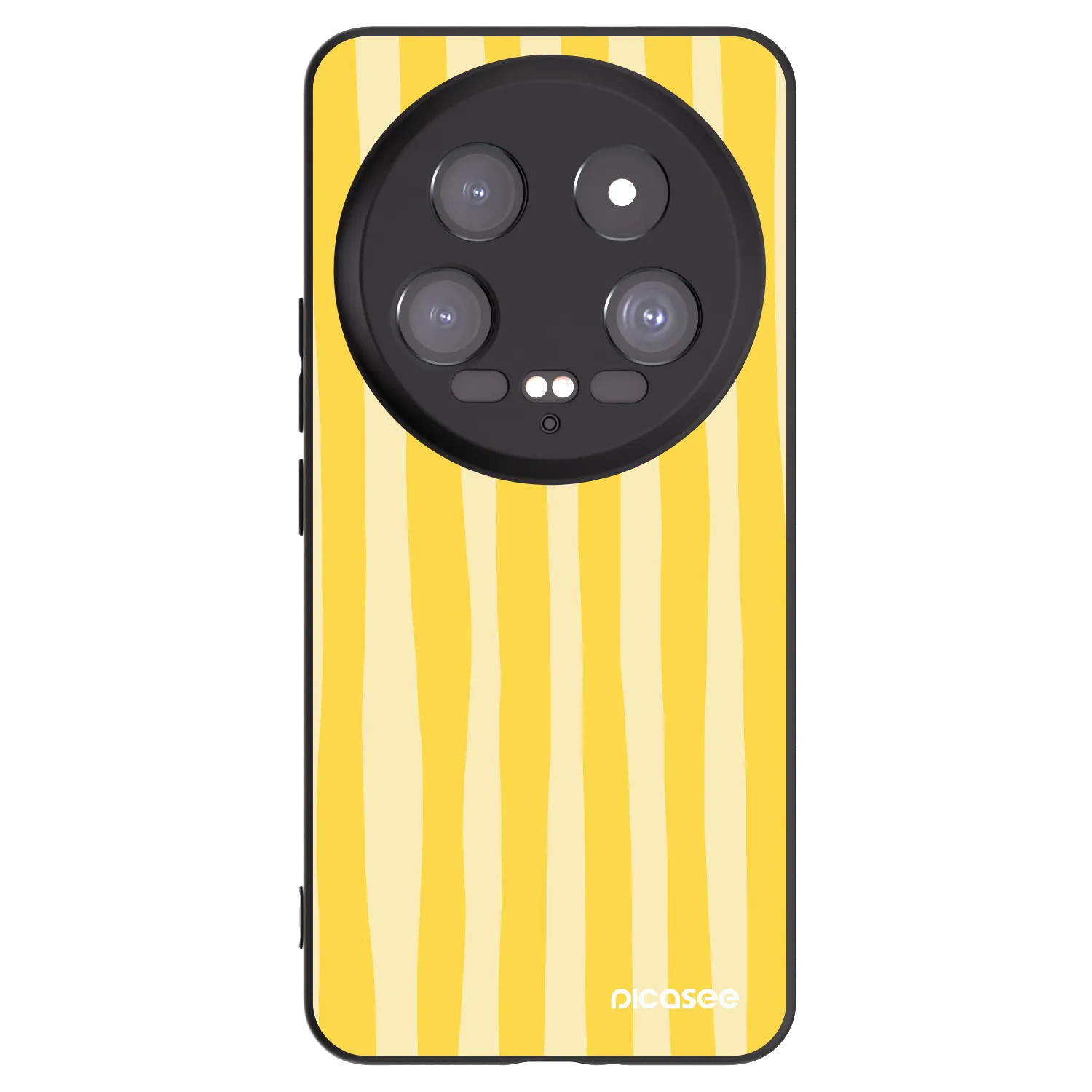 Picasee silikonový černý obal pro Xiaomi 14 Ultra - Lines lemon