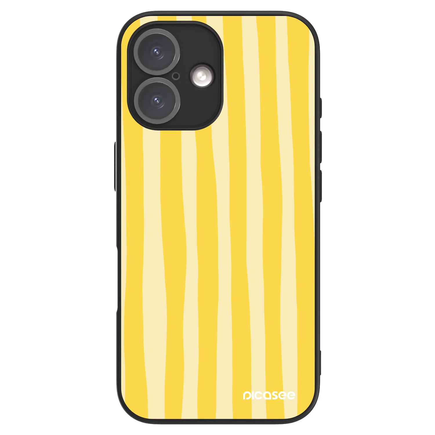 Picasee ULTIMATE CASE MagSafe pro Apple iPhone 16 - Lines lemon