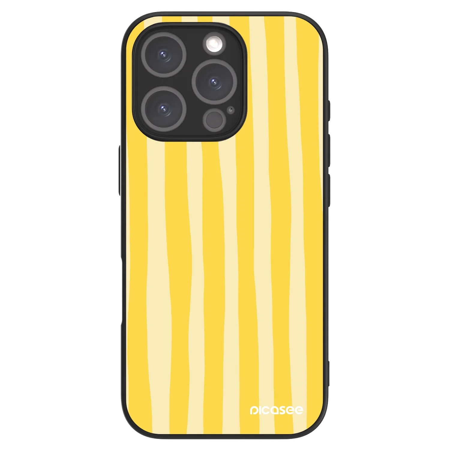 Picasee ULTIMATE CASE pro Apple iPhone 16 Pro - Lines lemon