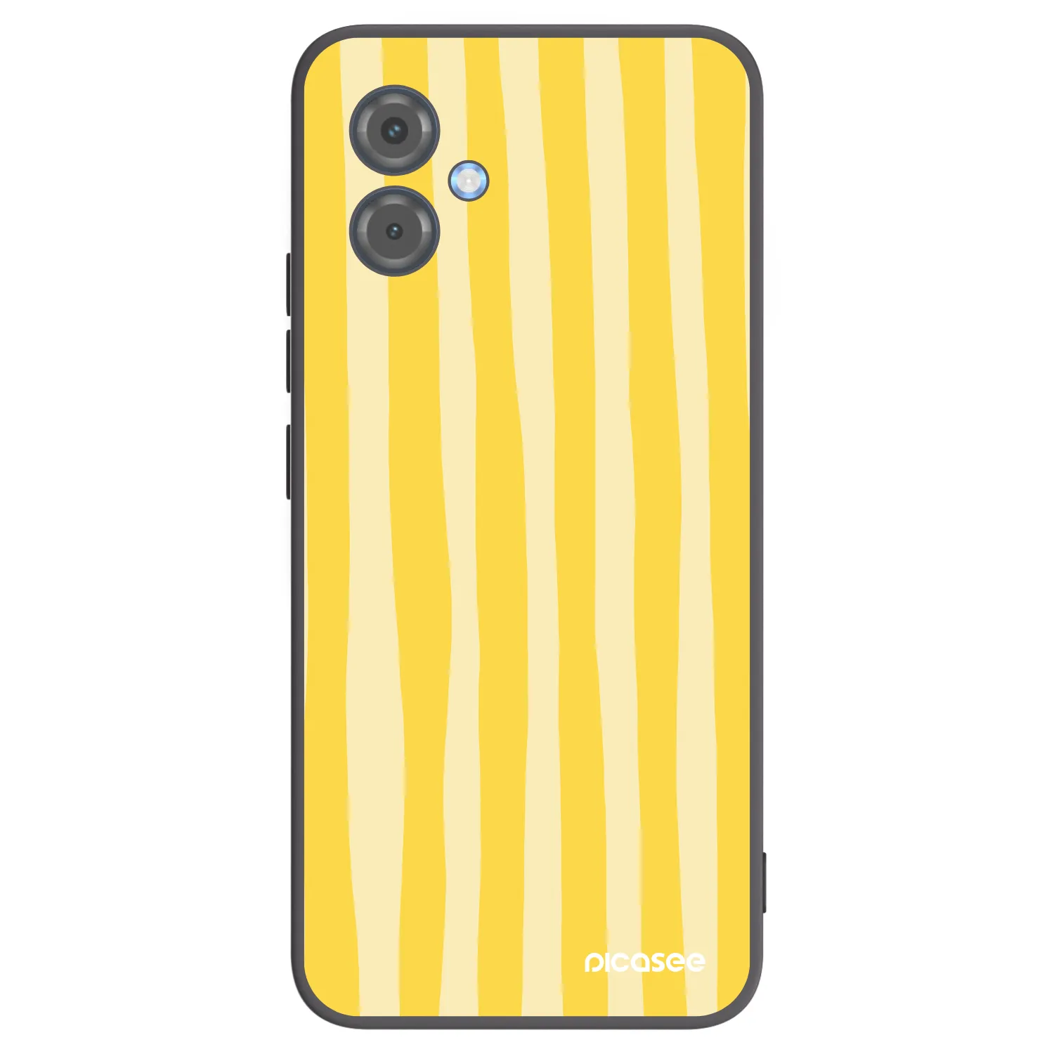 Picasee silikonový černý obal pro Motorola Moto G14 - Lines lemon