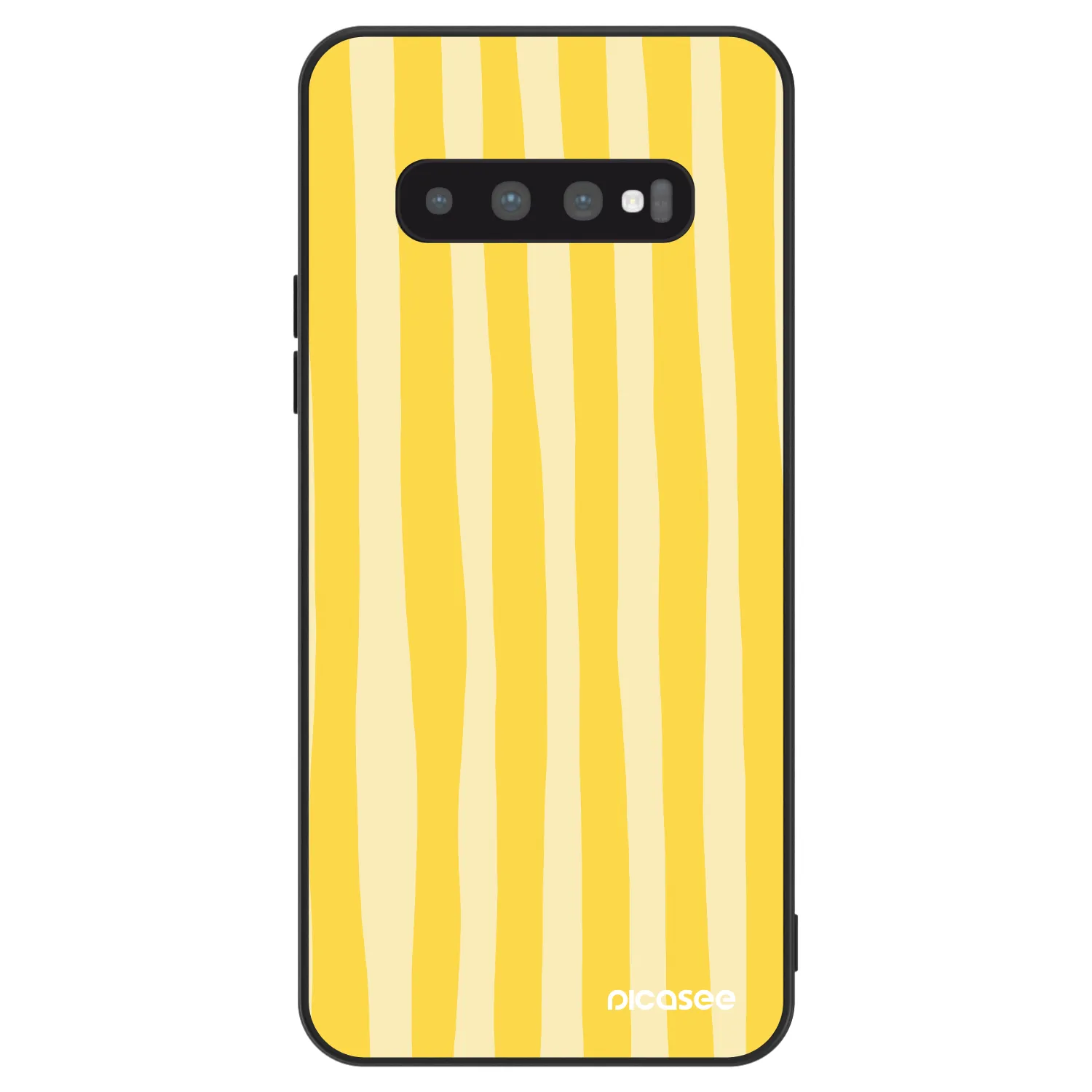 Picasee ULTIMATE CASE pro Samsung Galaxy S10 Plus G975 - Lines lemon