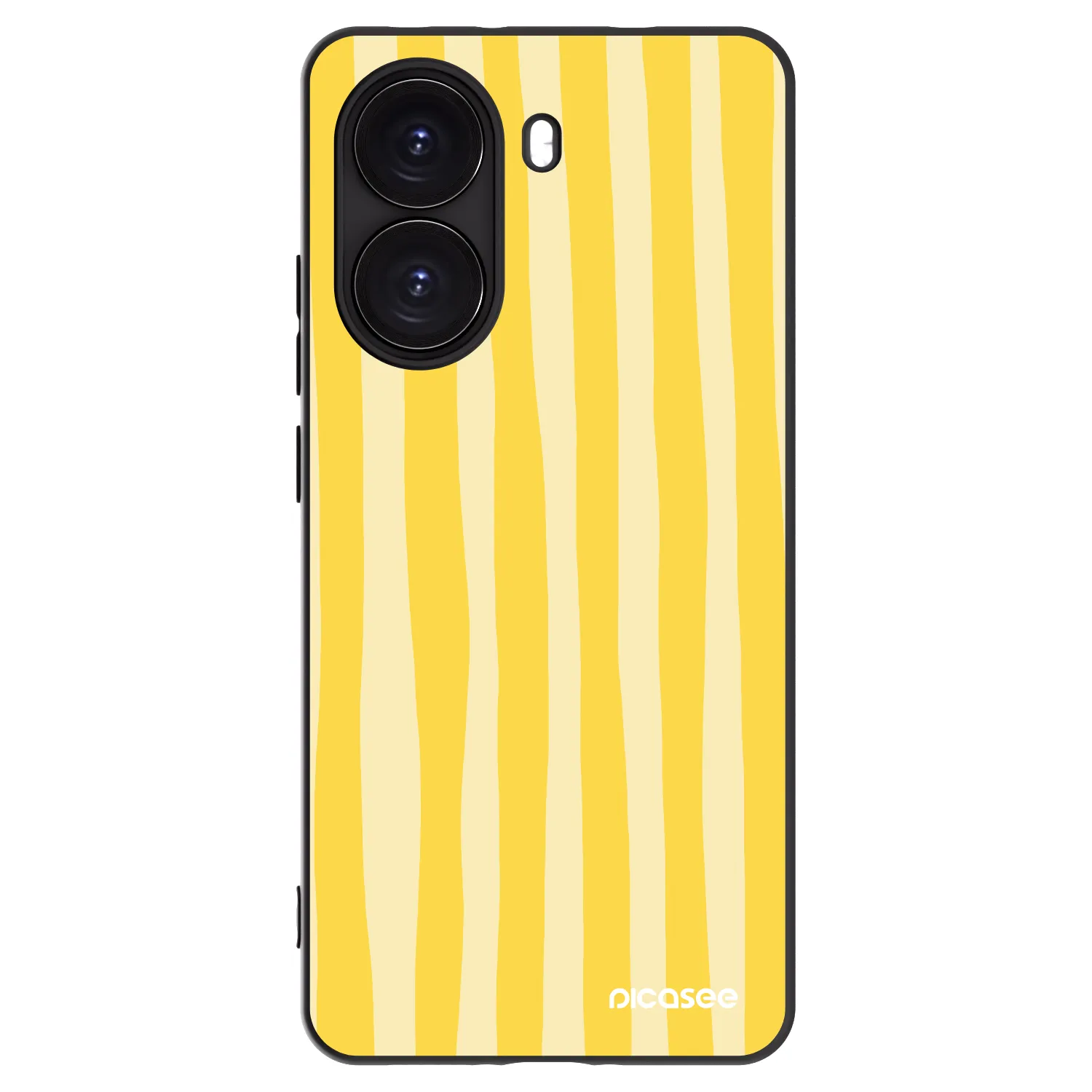 Picasee silikonový černý obal pro Xiaomi Poco X7 Pro 5G - Lines lemon