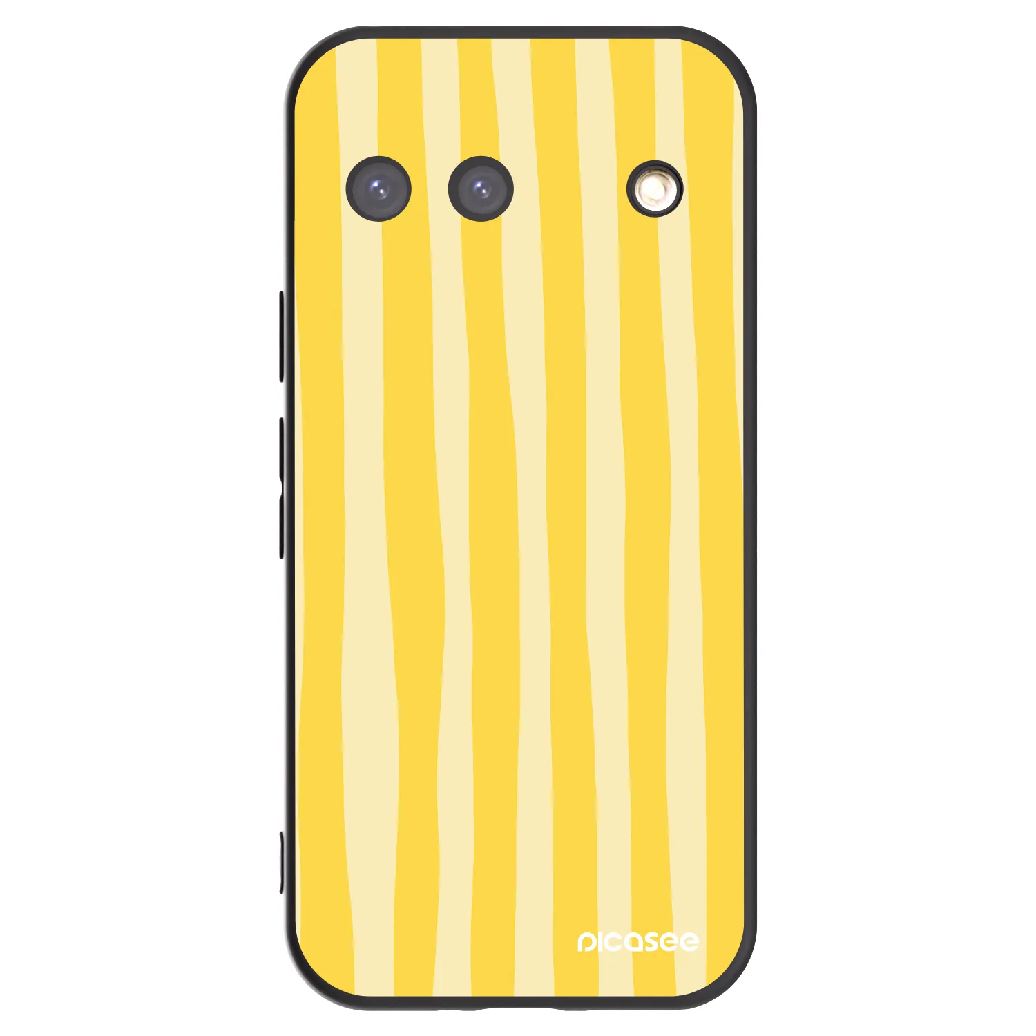 Picasee silikonový černý obal pro Google Pixel 9 - Lines lemon