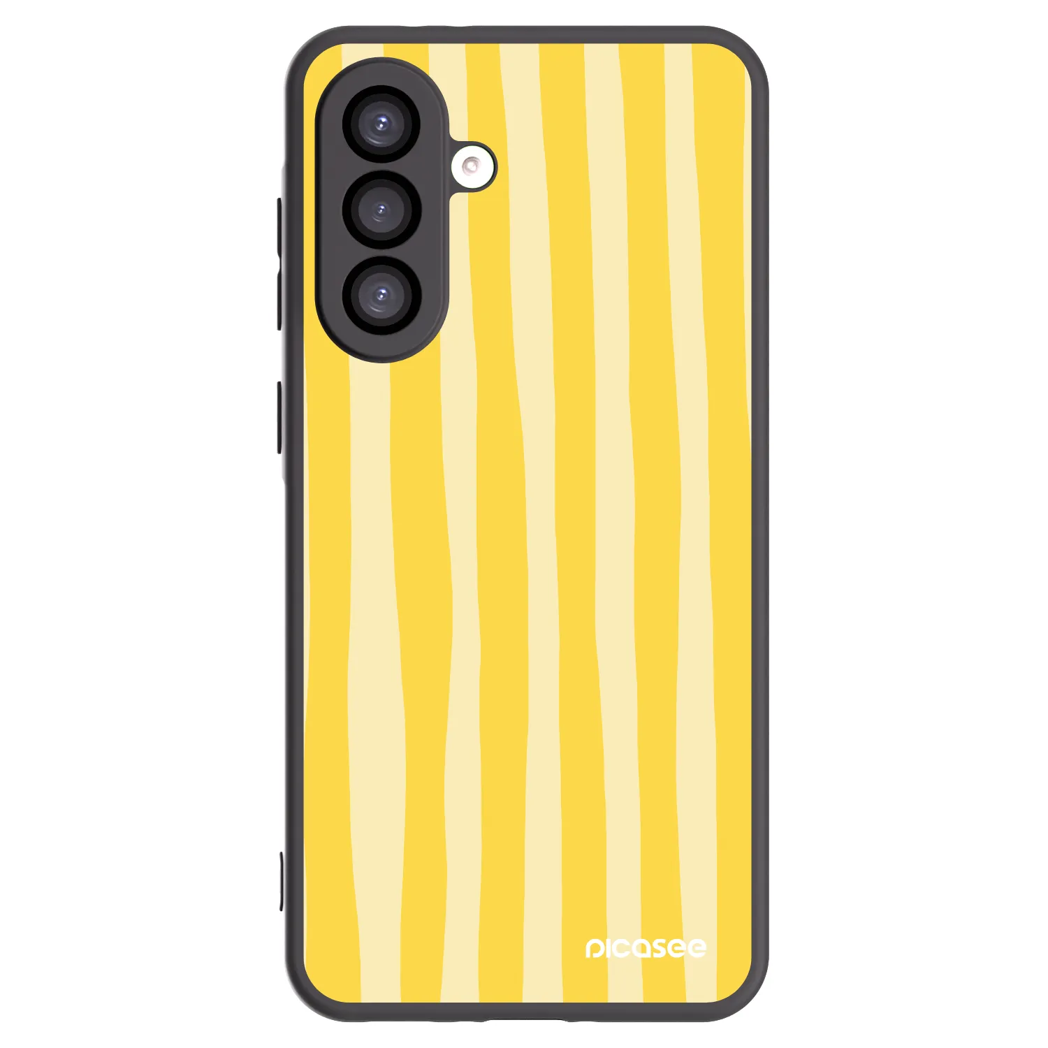 Picasee silikonový černý obal pro Samsung Galaxy A26 5G A266B - Lines lemon