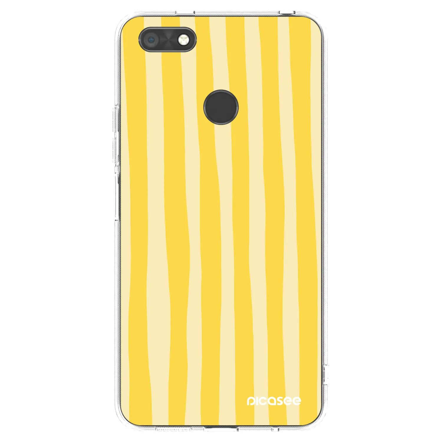Picasee silikonový průhledný obal pro Huawei P9 Lite Mini - Lines lemon