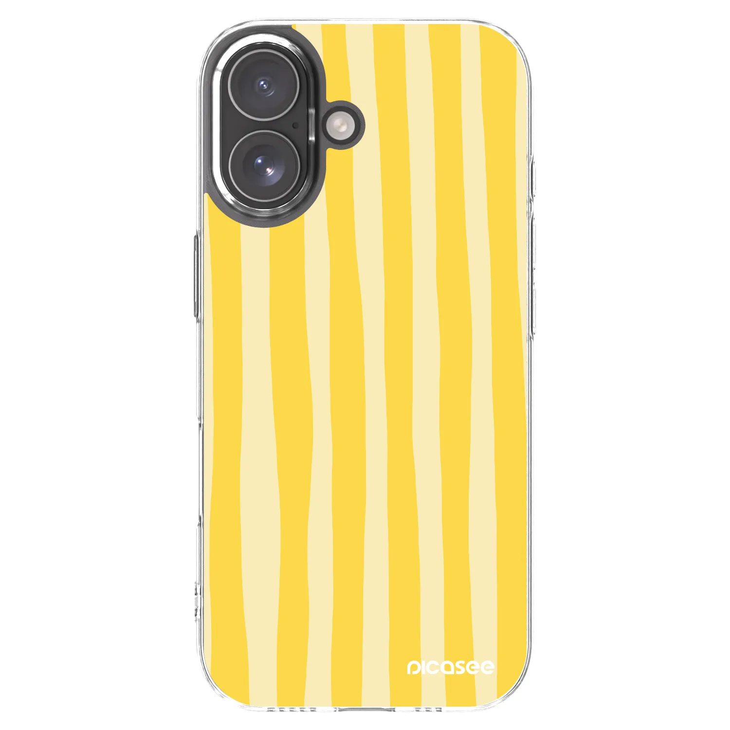 Picasee silikonový průhledný obal pro Apple iPhone 17 - Lines lemon